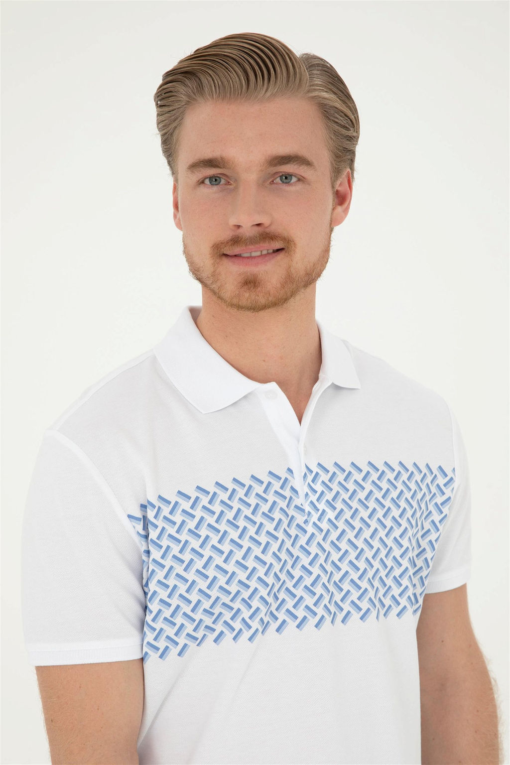 Мужская голубая футболка - U.s. polo assn фото 2