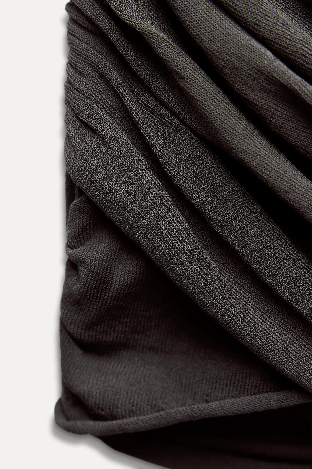 DRAPED KNIT MIDI TOP - Zara фото 8