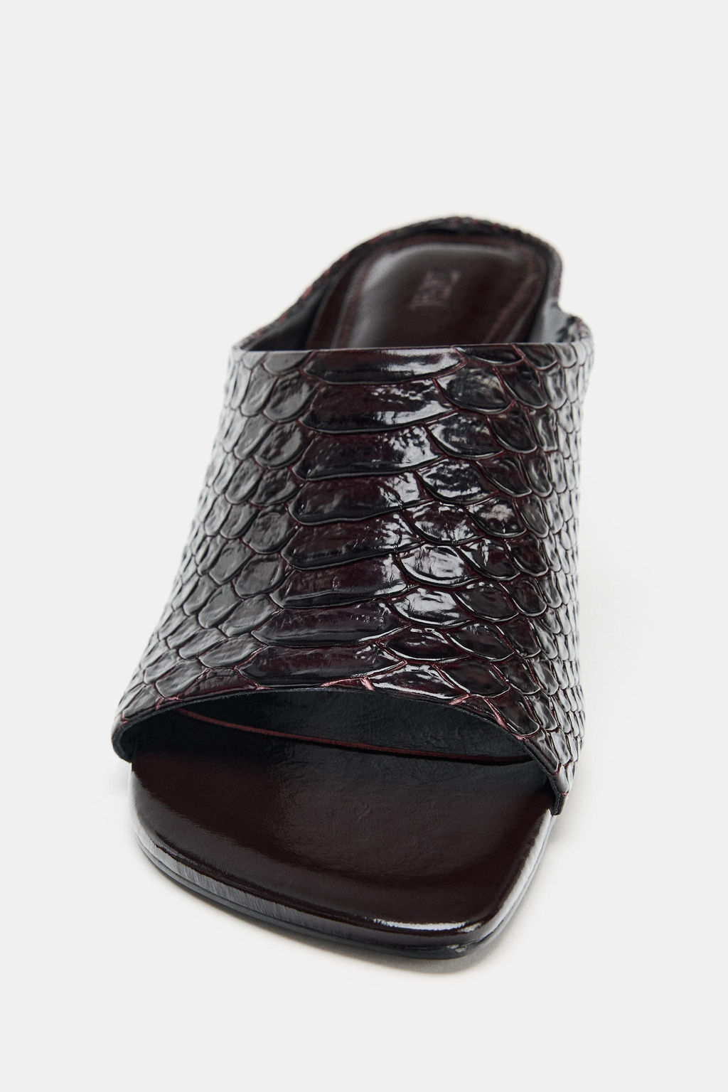 SANDALIA PIEL MULE LIMITED EDITION / Marr?n Chocolate - Zara фото 6