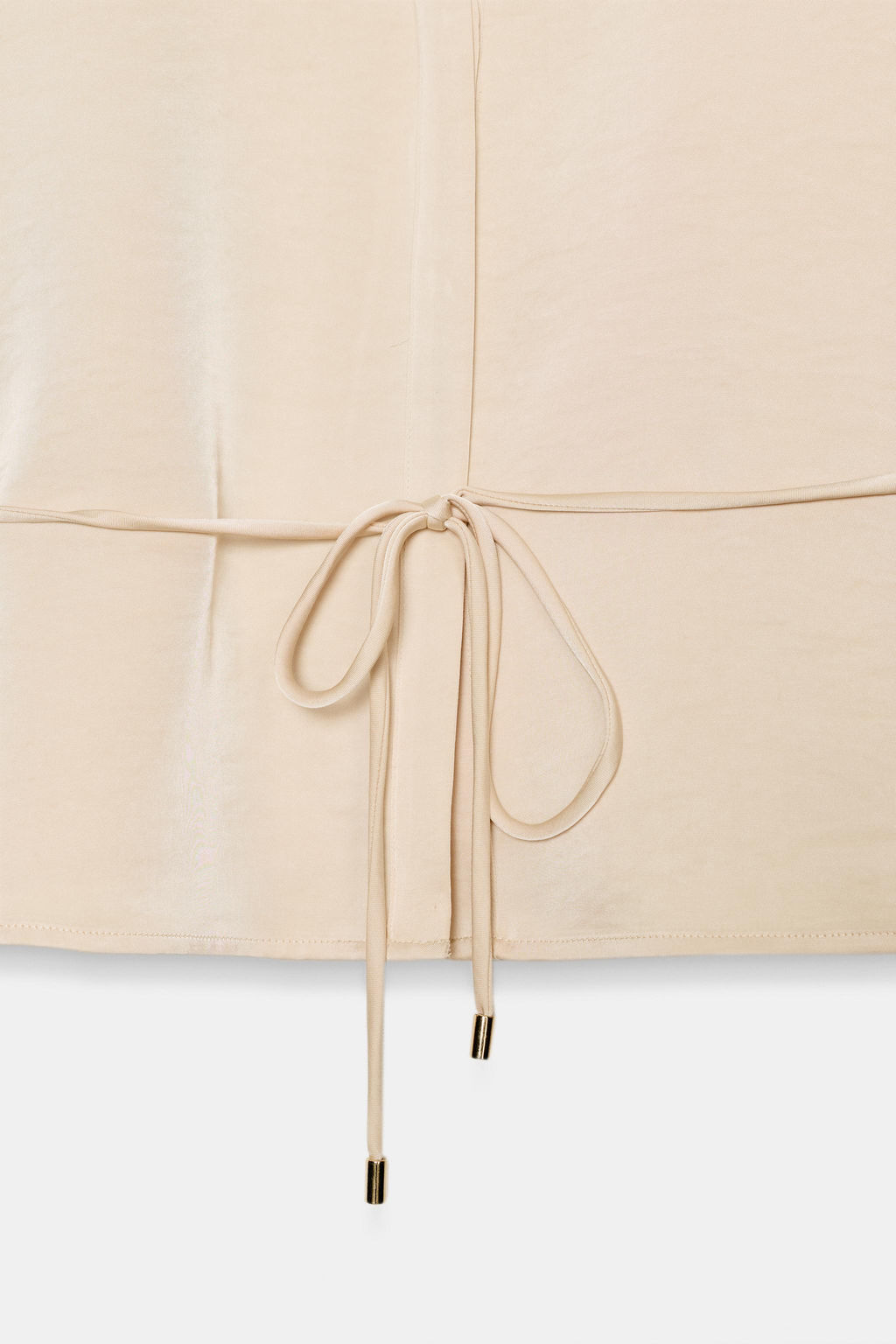 SATIN BLOUSE WITH THIN BELT - Zara фото 7