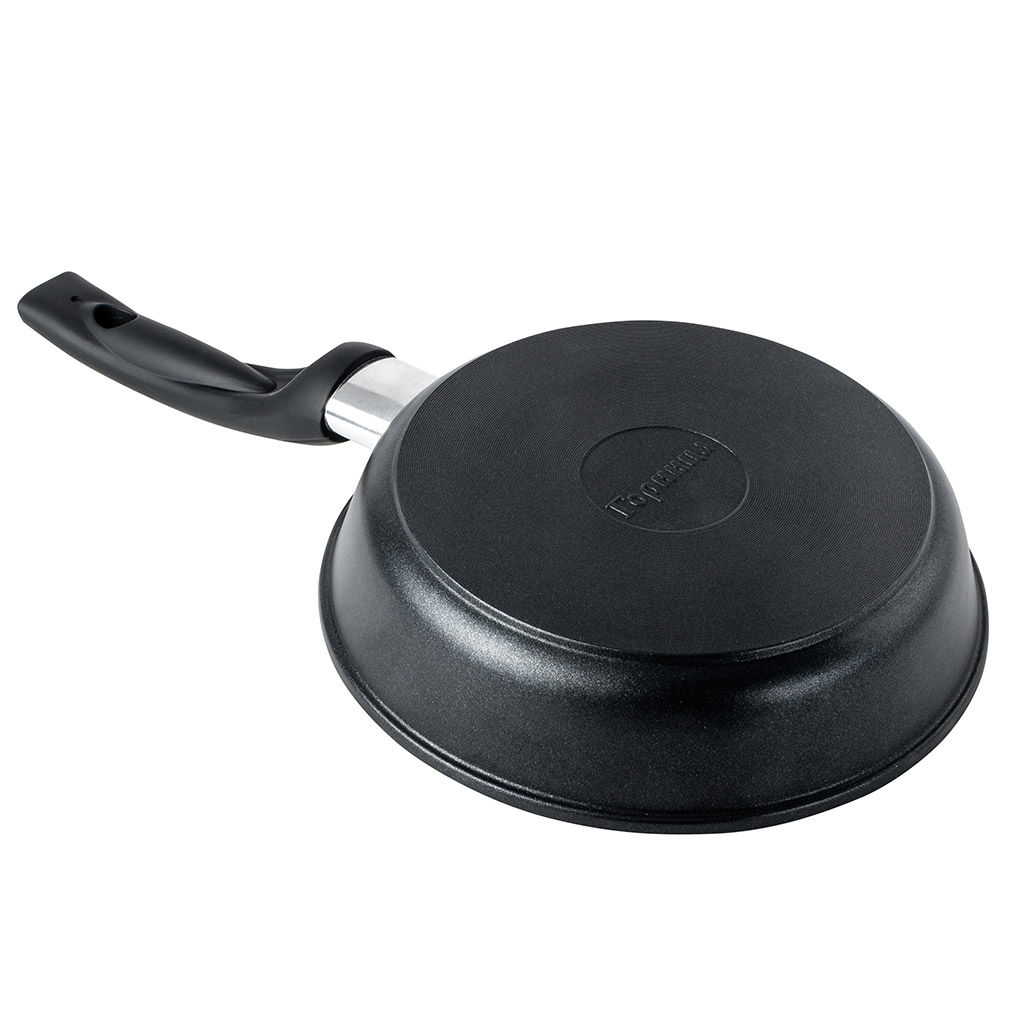 Сковорода с антипригарным покрытием д20см Классик, h5,1см, s0,38см, ручка из термостойкого пластика, стеклянная крышка с пароотводом, подарочная упаковка (Россия) - Домашняя мода фото 5