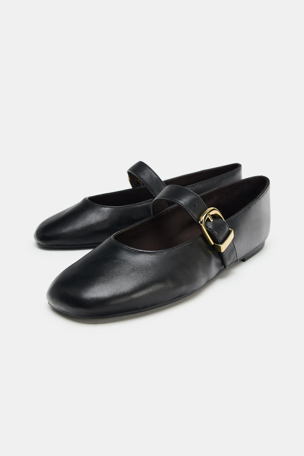 BAILARINA PIEL HEBILLA / Negro - Zara фото 4