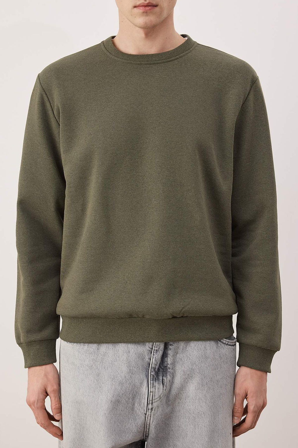 Siyah-Lacivert-Gri Melanj 3lu Paket Regular/Normal Kesim Basic Ici Polar Sweatshirt TMNAW26SW00006 - Trendyolmilla фото 21