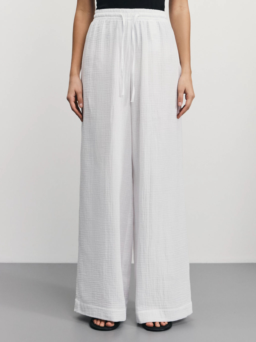 Широкие брюки из муслина / Zarina  фото 2