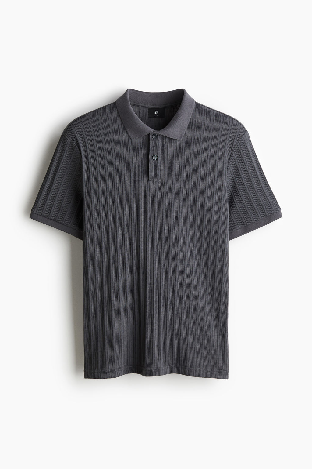 Polo en punto con textura Slim Fit - H&m фото 5
