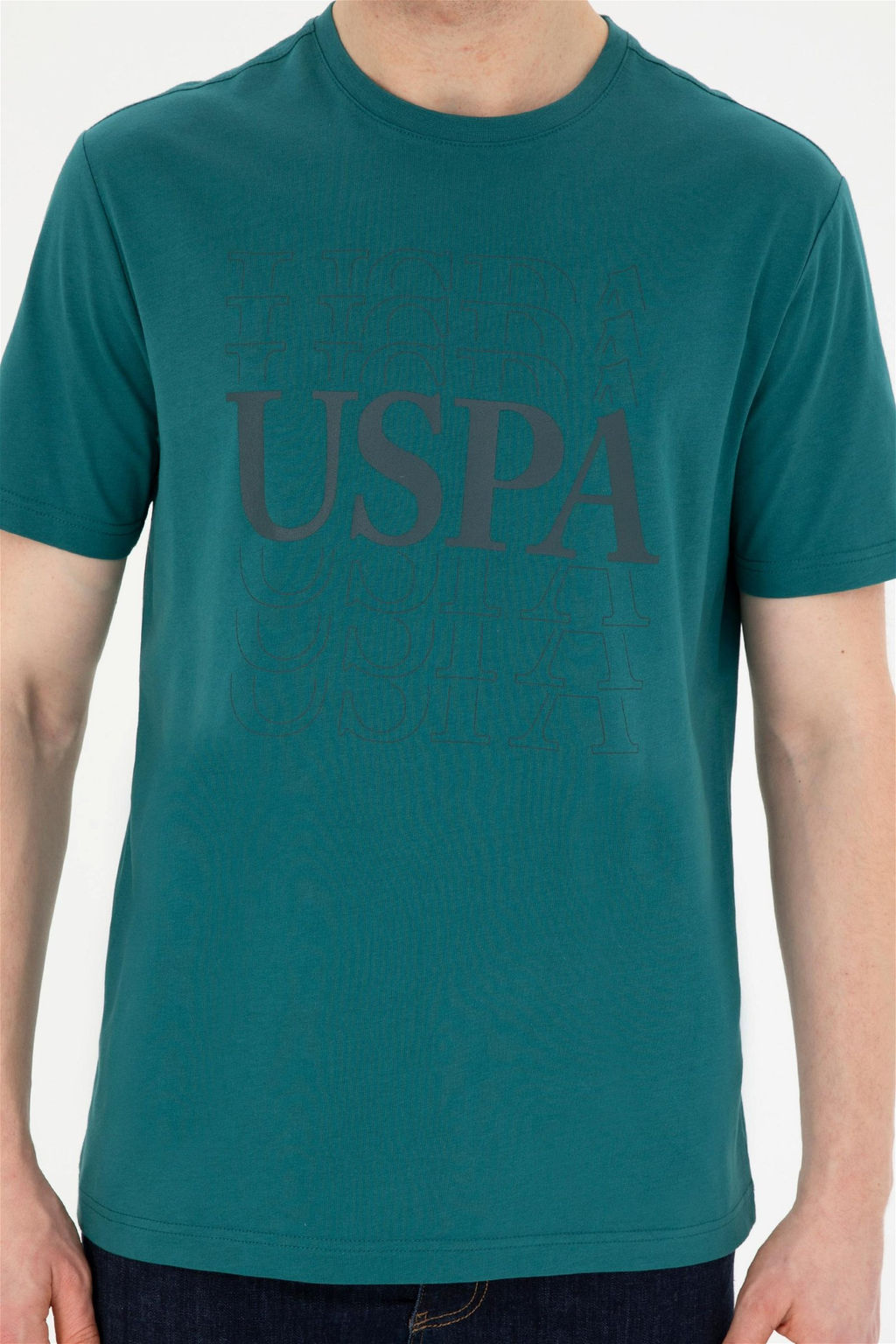 Мужская темно-зеленая футболка Неожиданная скидка в корзине - U.s. polo assn фото 6