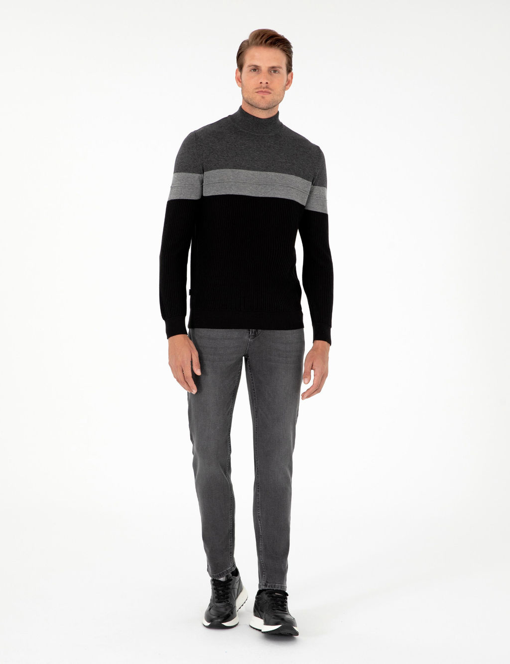 Antrasit Slim Fit Jean Pantolon - Pierre cardin фото 3