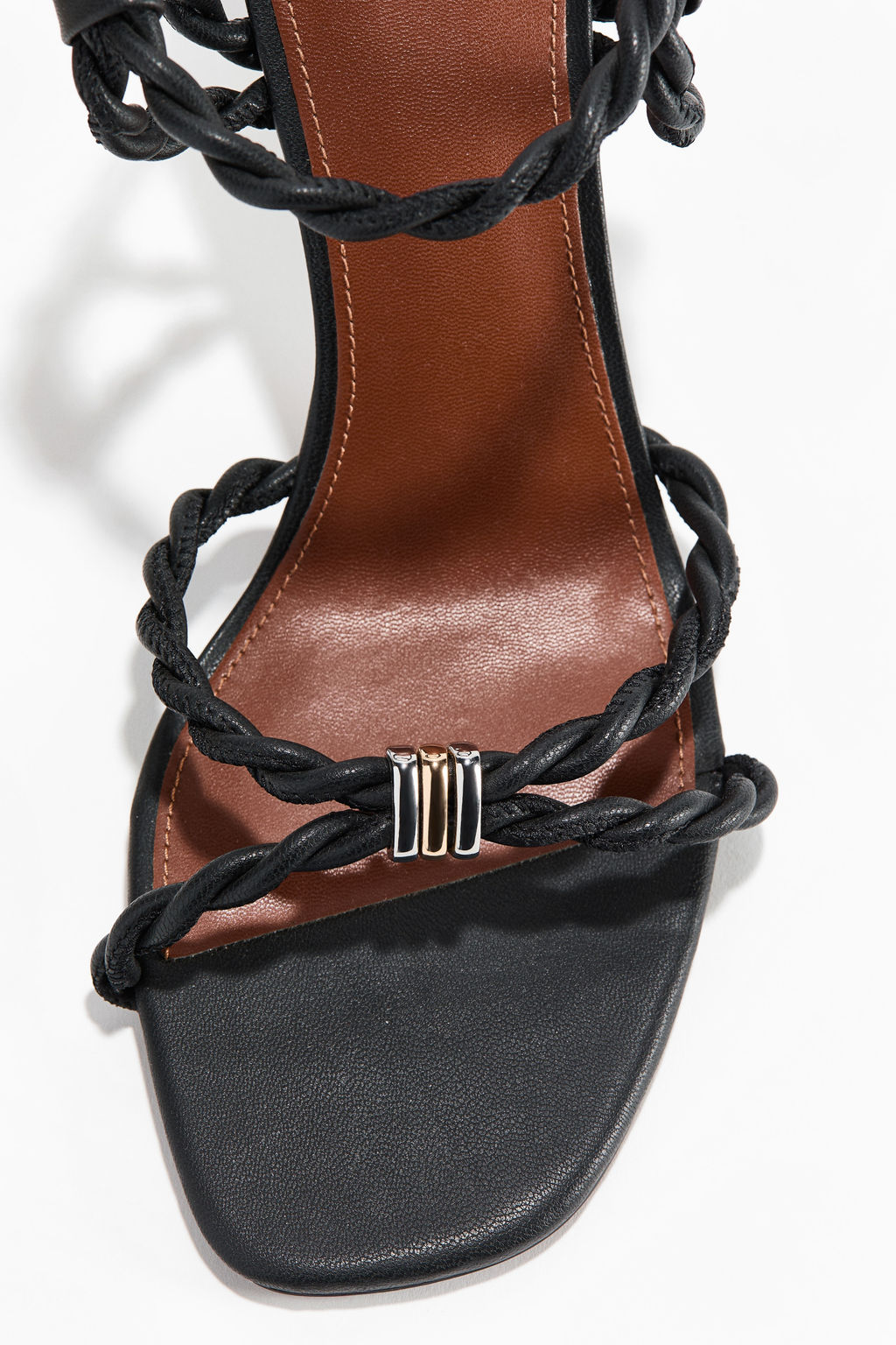 Sandalias de tac?n con tiras finas - H&m фото 4