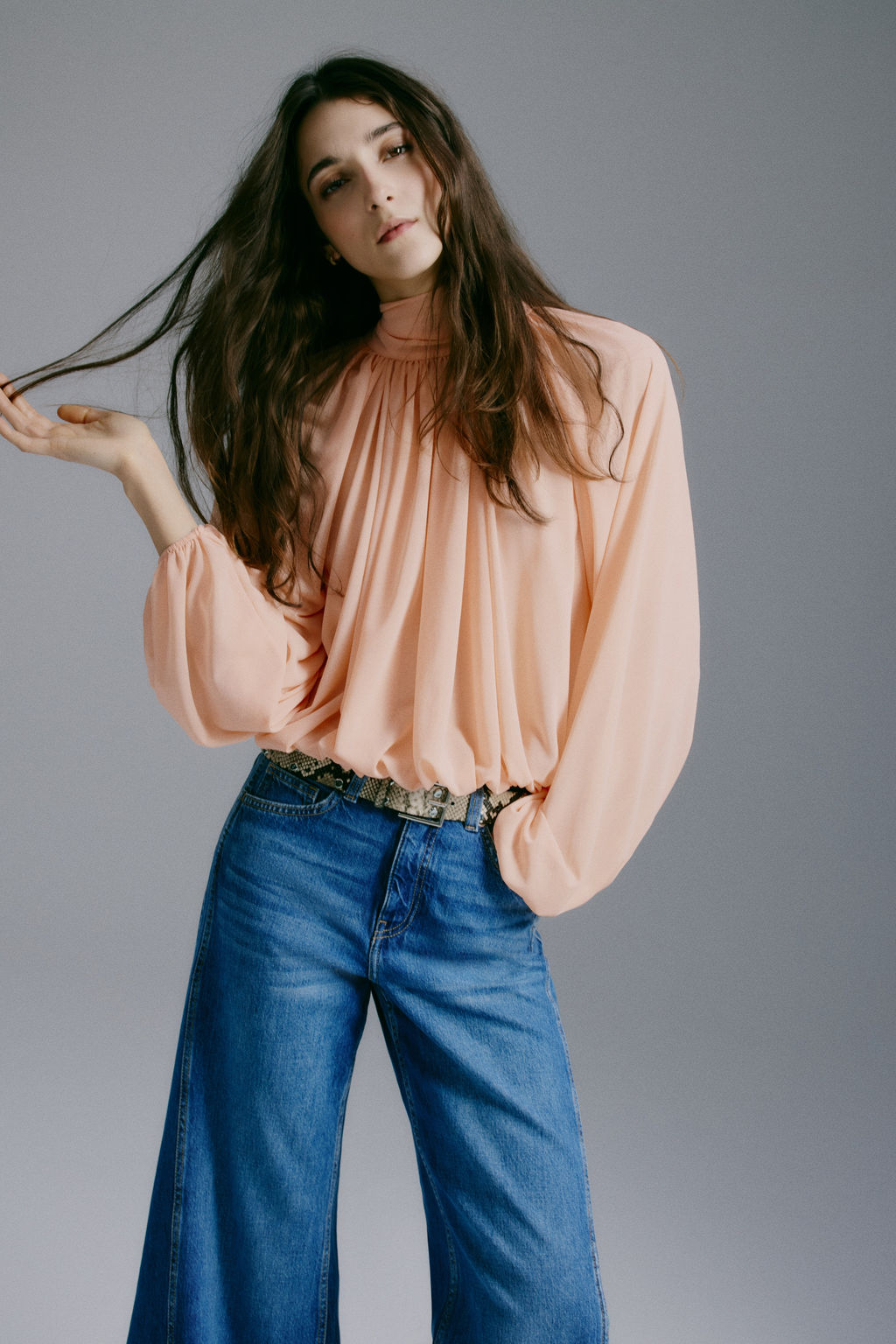 Blusa con lazada - H&m фото 3