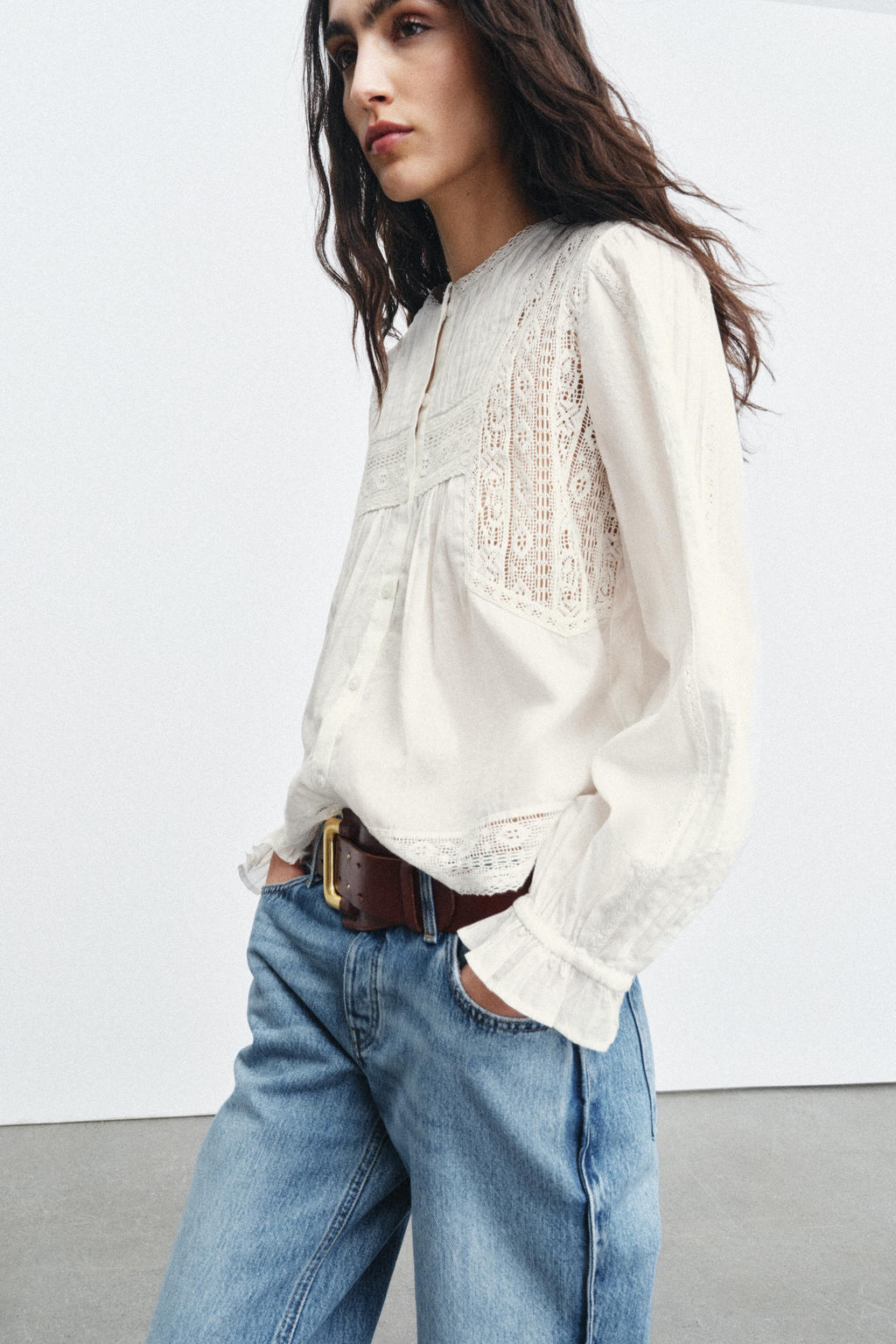 ZW COLLECTION EMBROIDERED SHIRT - Zara фото 8