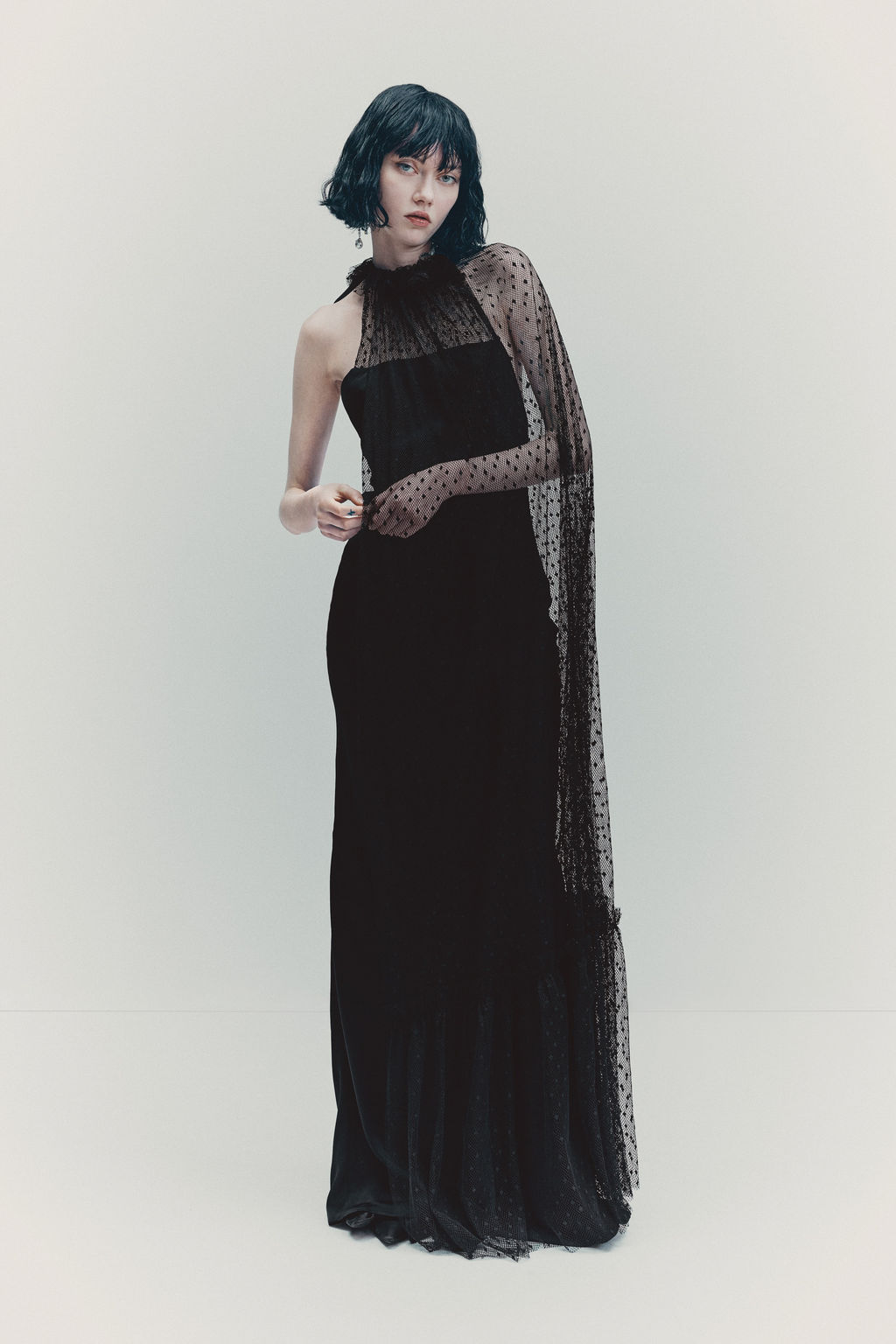 Vestido con capa de malla - H&m фото 9