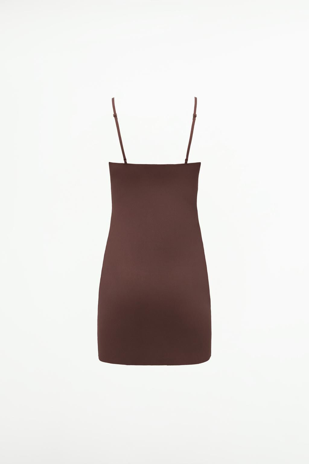 SHORT SHAPEWEAR SLIP DRESS - Zara фото 9
