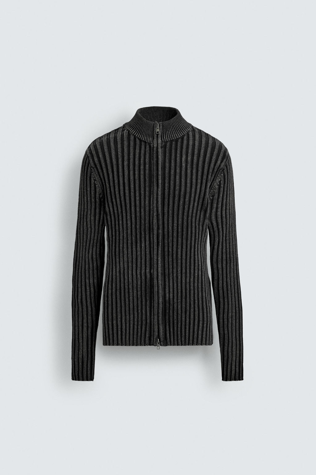 TEXTURED RIBBED JACKET - Zara фото 7