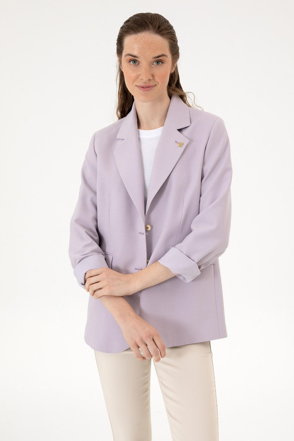 Kad_n Lila Ceket Sepette S_rpriz _ndirim - U.s. polo assn фото 3