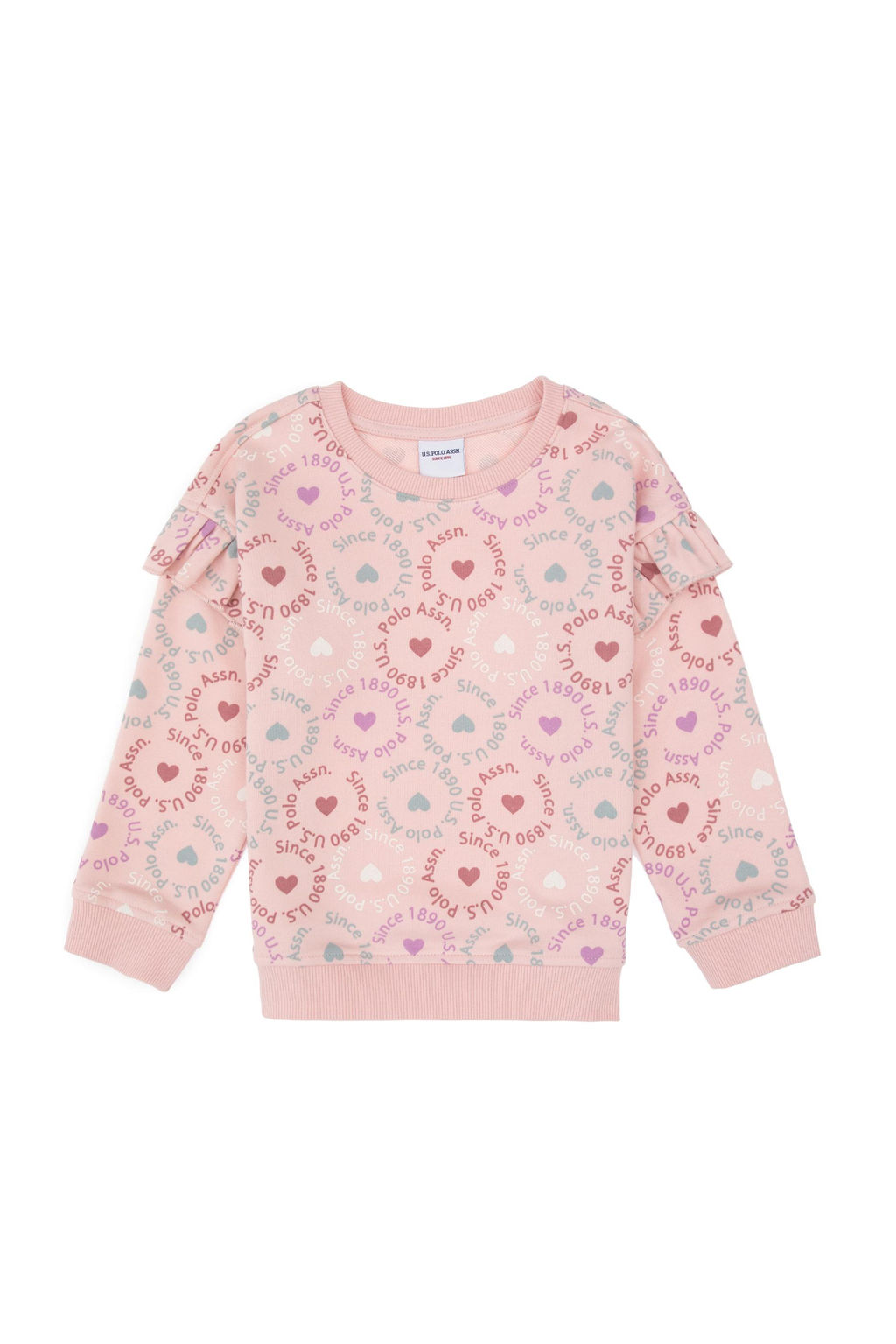 K_z _ocuk Pudra Bisiklet Yaka Sweatshirt - U.s. polo assn фото 2