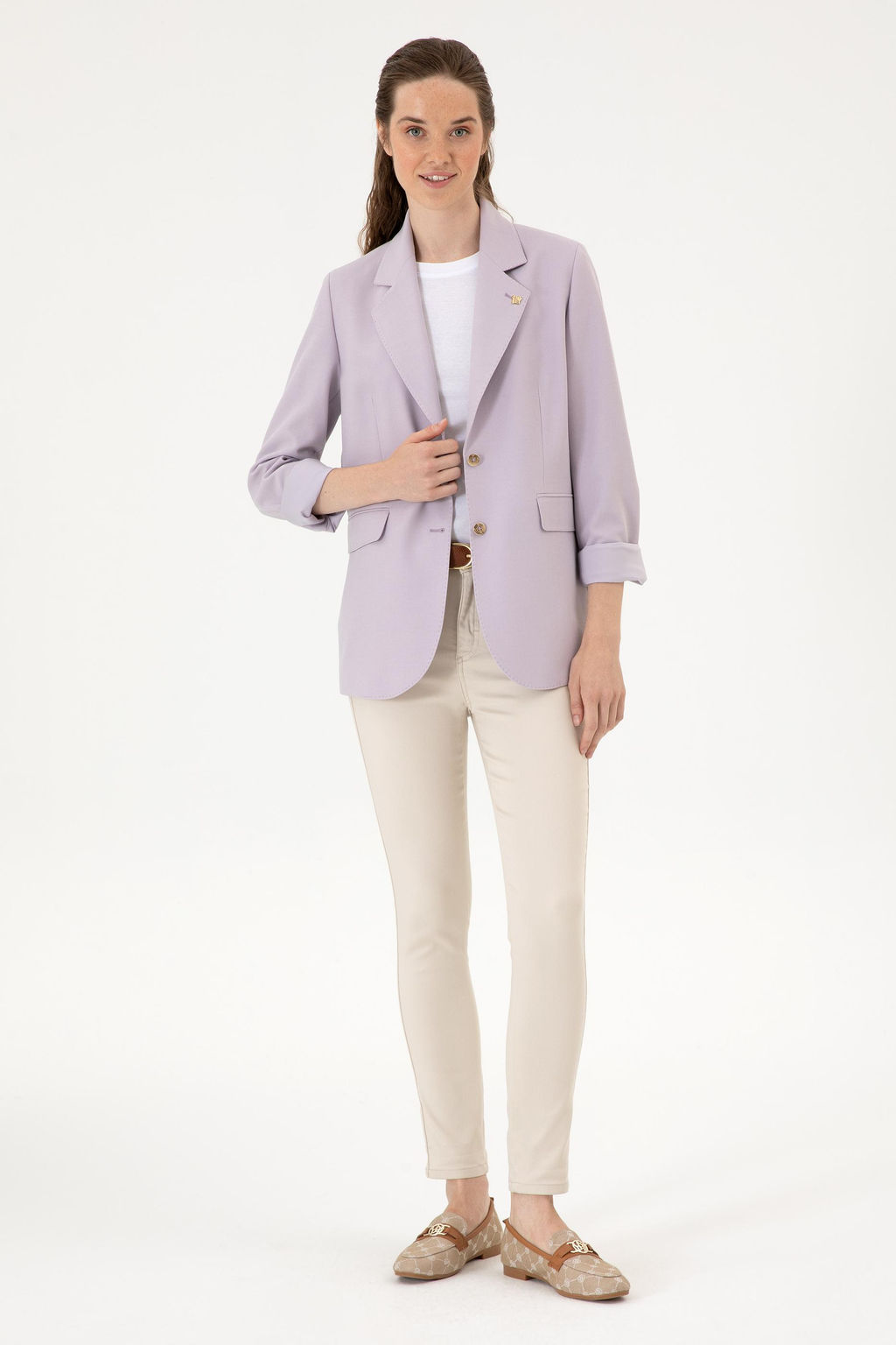 Kad_n Lila Ceket Sepette S_rpriz _ndirim - U.s. polo assn фото 4