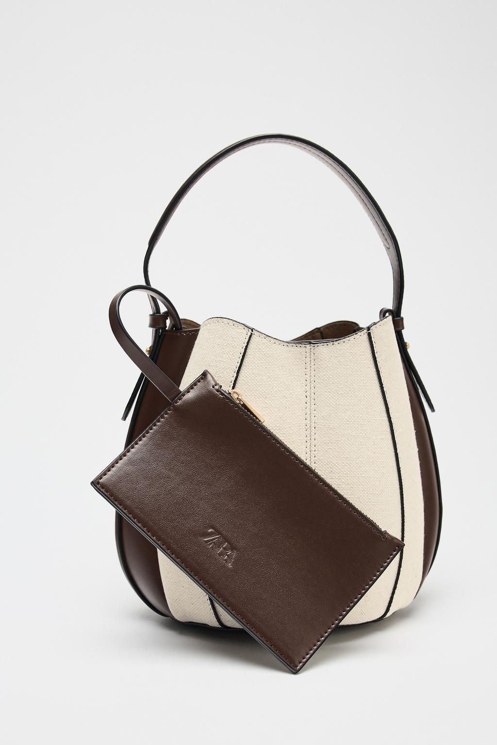 TOPSTITCH BUCKET BAG - Zara фото 11