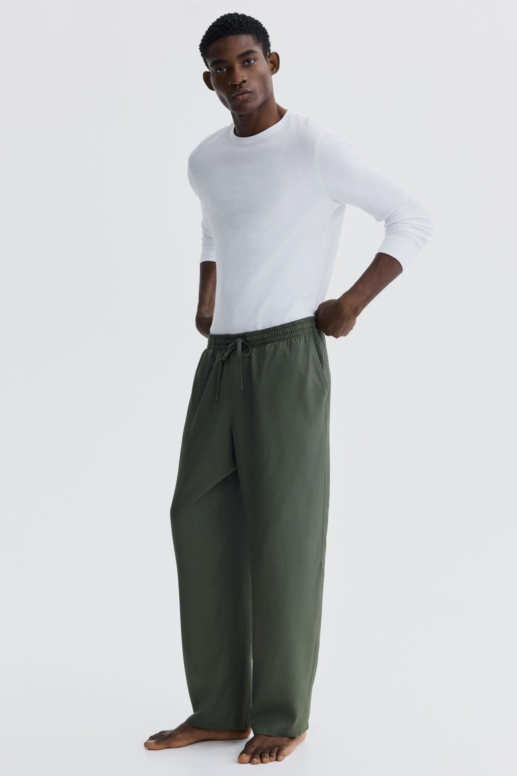 Pantal?n de lyocell Relaxed Fit - H&m фото 4