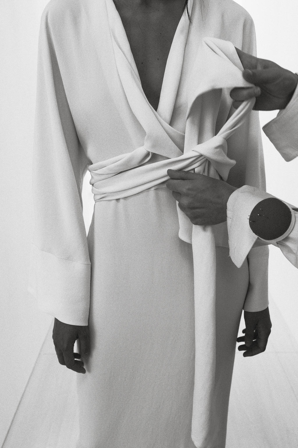 ZW COLLECTION MIDI DRESS WITH TIES - Zara фото 3