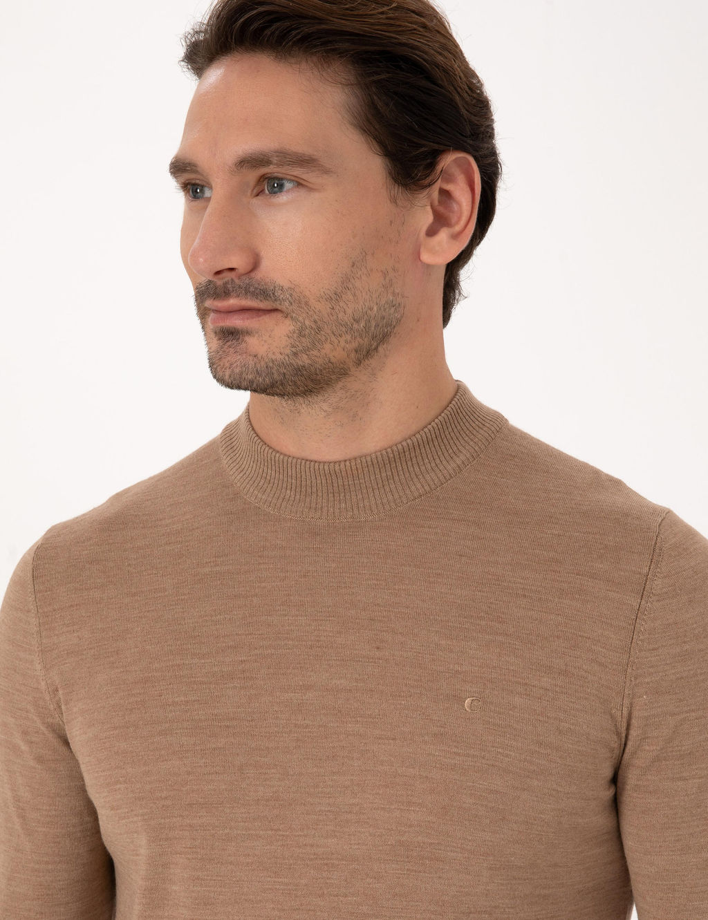 Camel Slim Fit Basic Kazak - Cacharel фото 2