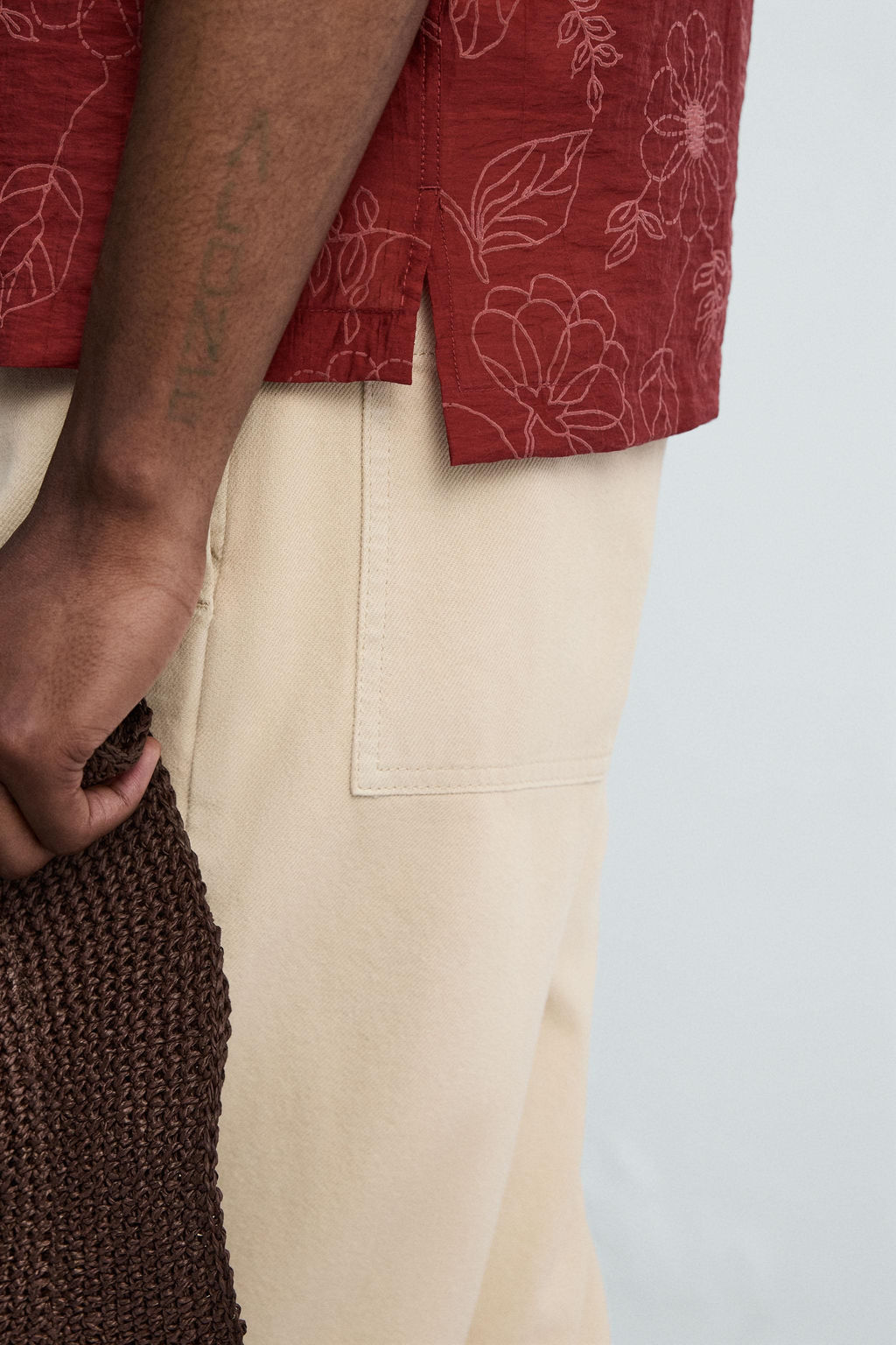 FLORAL TEXTURED SHIRT  OTIS KWAME KYE QUAICOE - Zara фото 13