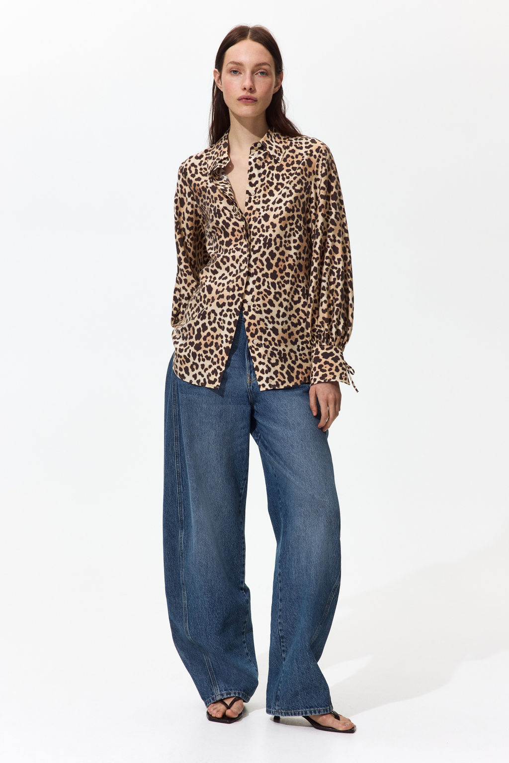 Camisa con mangas globo - H&m фото 3