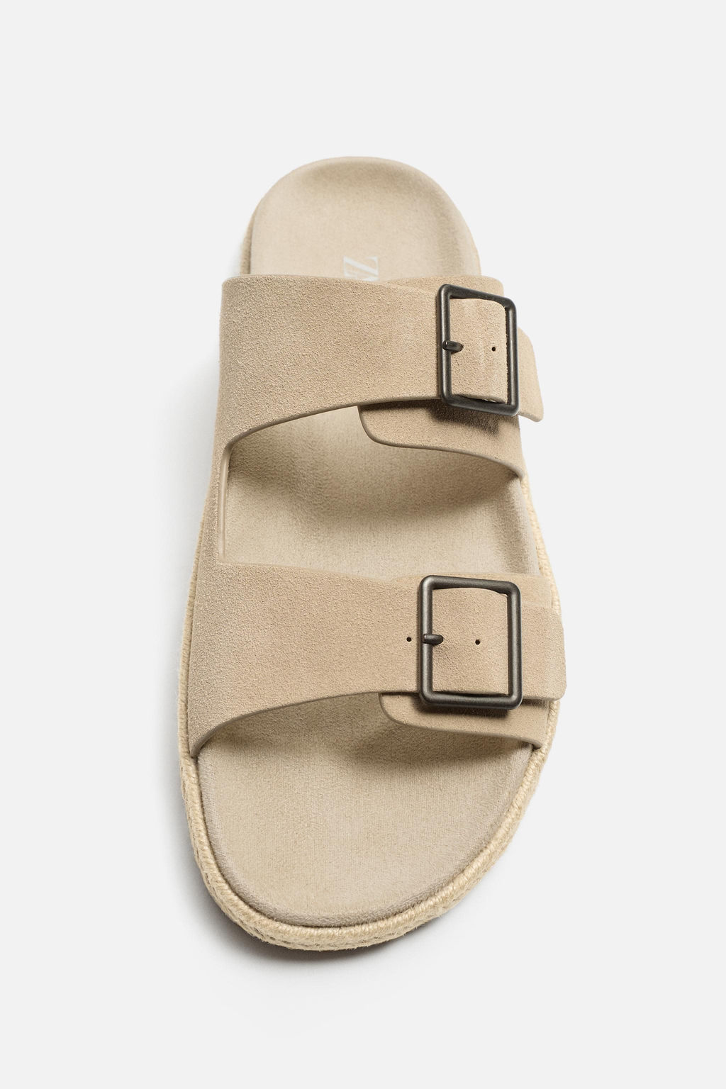 DOUBLE STRAP LEATHER SANDALS - Zara фото 5