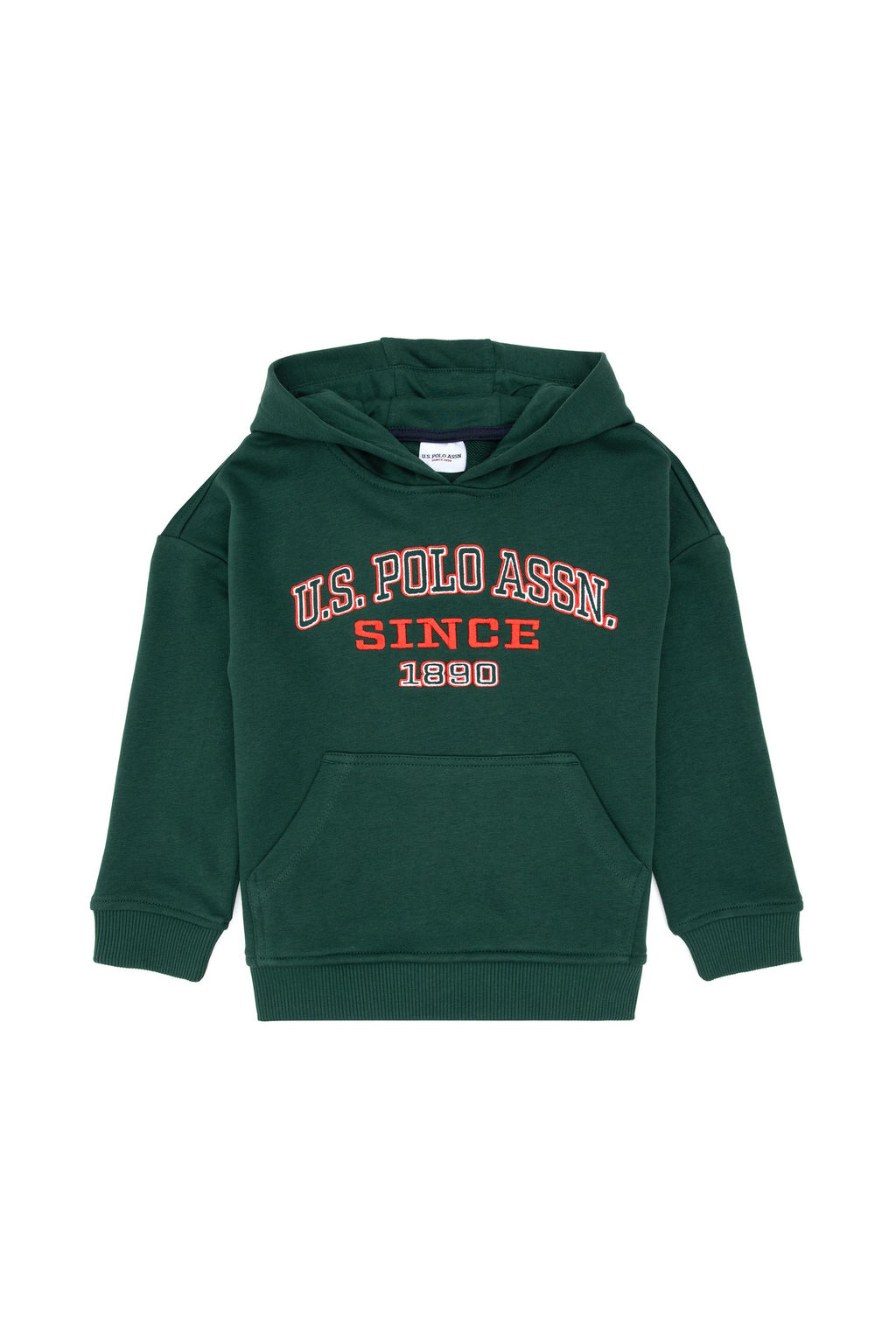 Erkek _ocuk Koyu Ye_il Kap__onlu Sweatshirt Sepette S_rpriz _ndirim