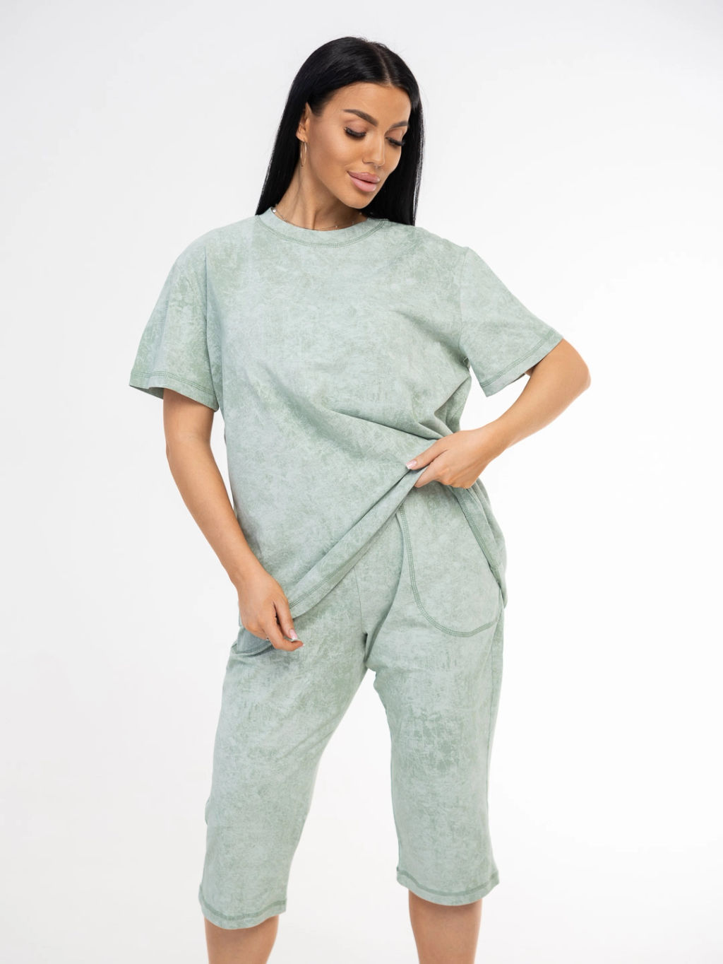 Костюм женский, цвет зеленый - Текс-плюс фото 4