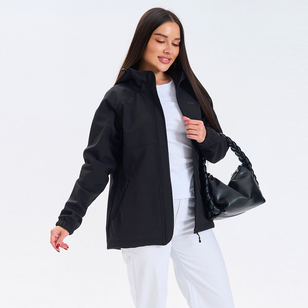 RODOS Ветровка softshell женская демисезон М-312 чёрный
