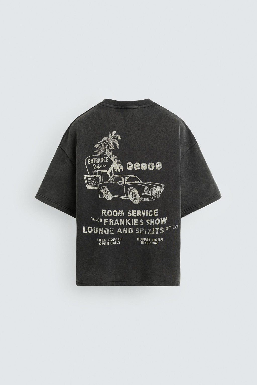 WASHED GRAPHIC PRINT SWEATSHIRT - Zara фото 7