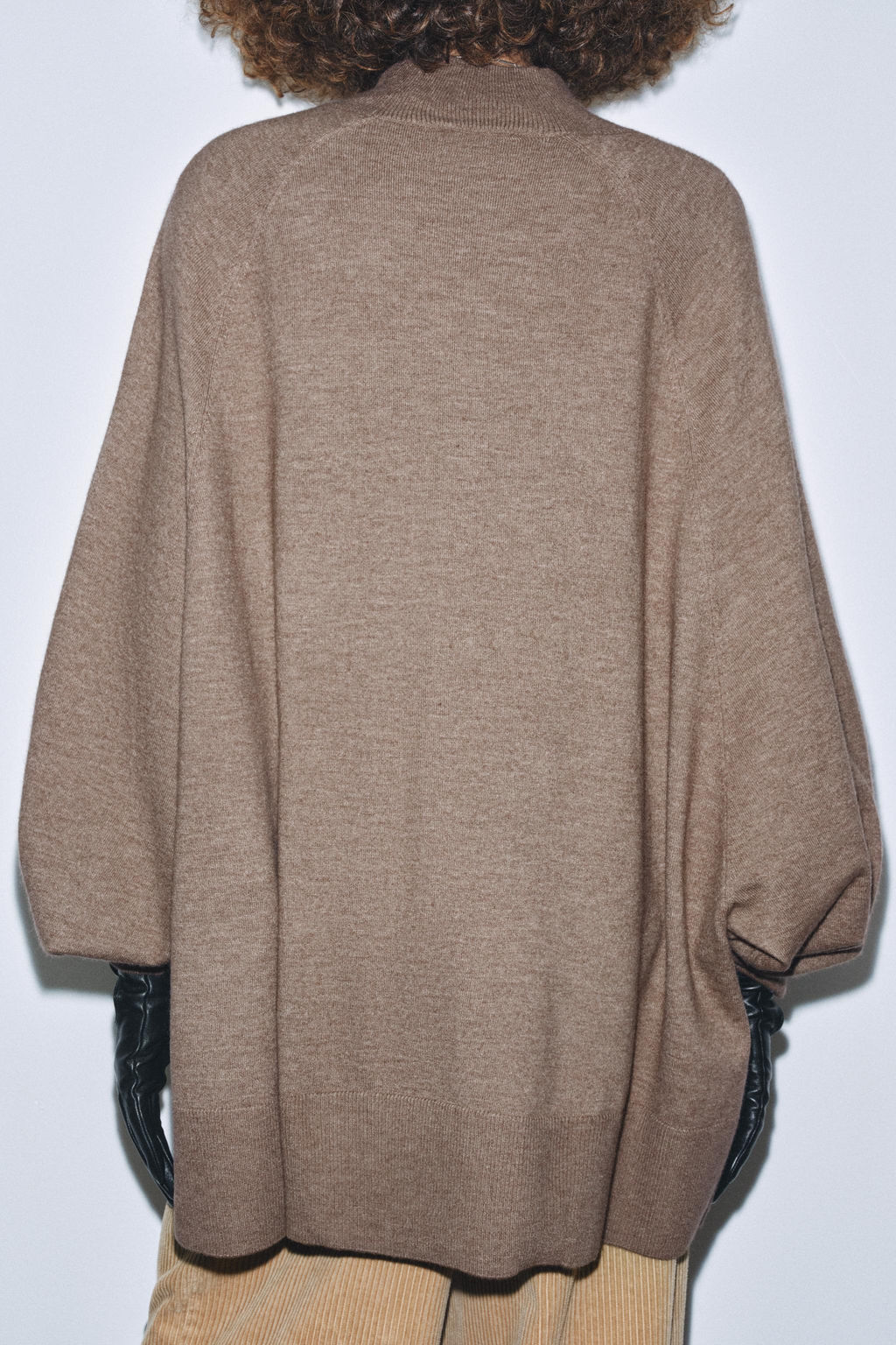 OVERSIZED HIGH NECK KNIT JUMPER - Zara фото 3