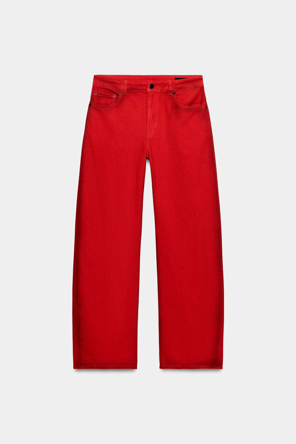 JEANS ZW COLLECTION WIDE LEG TIRO BAJO / Rojo - Zara фото 6