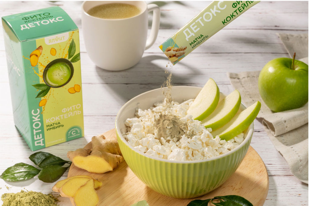 Фитококтейль "Детокс", 5 стиков по 5 г Алфит 8474