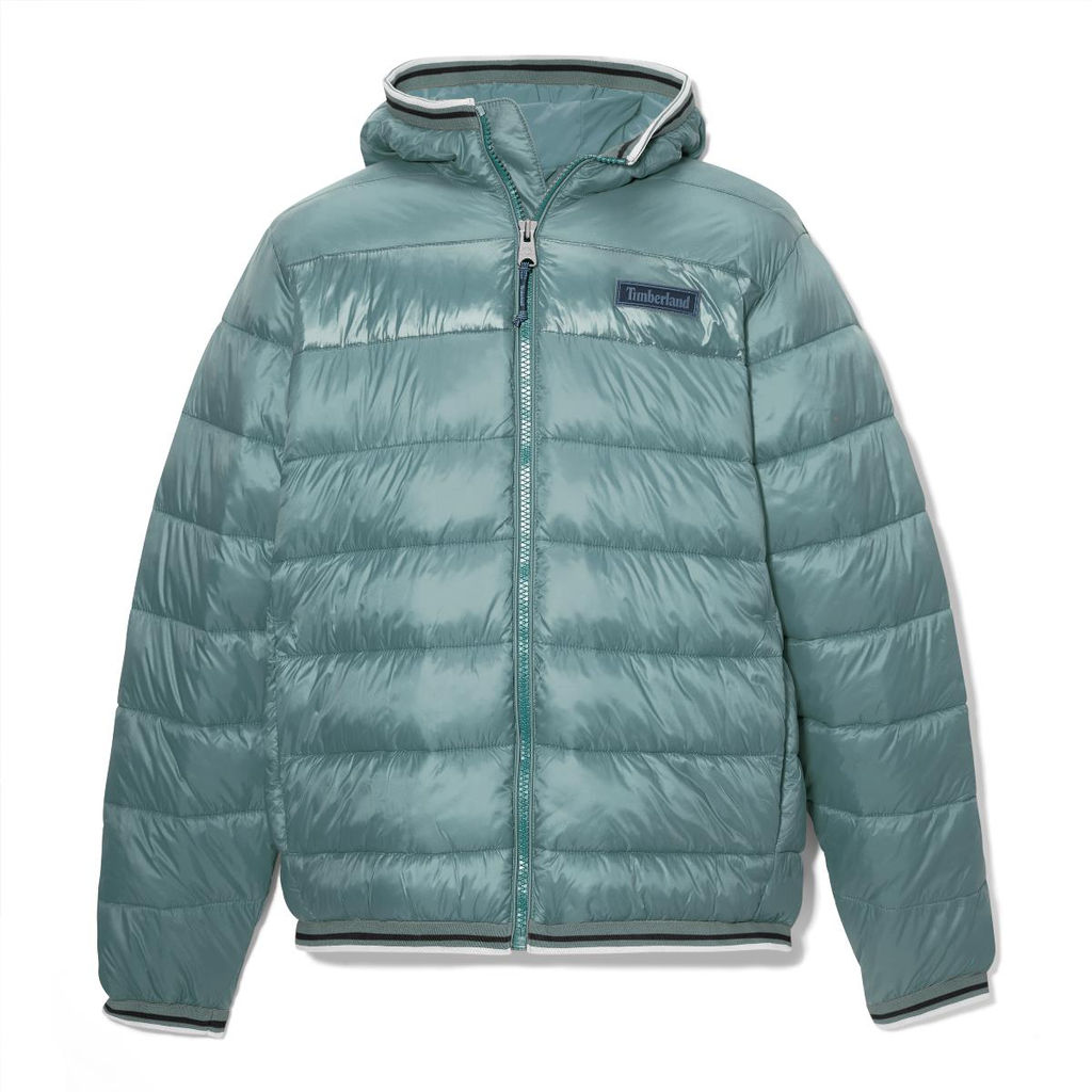 Куртка Timberland Jacket Hooded Mid Weight зеленая  фото 6