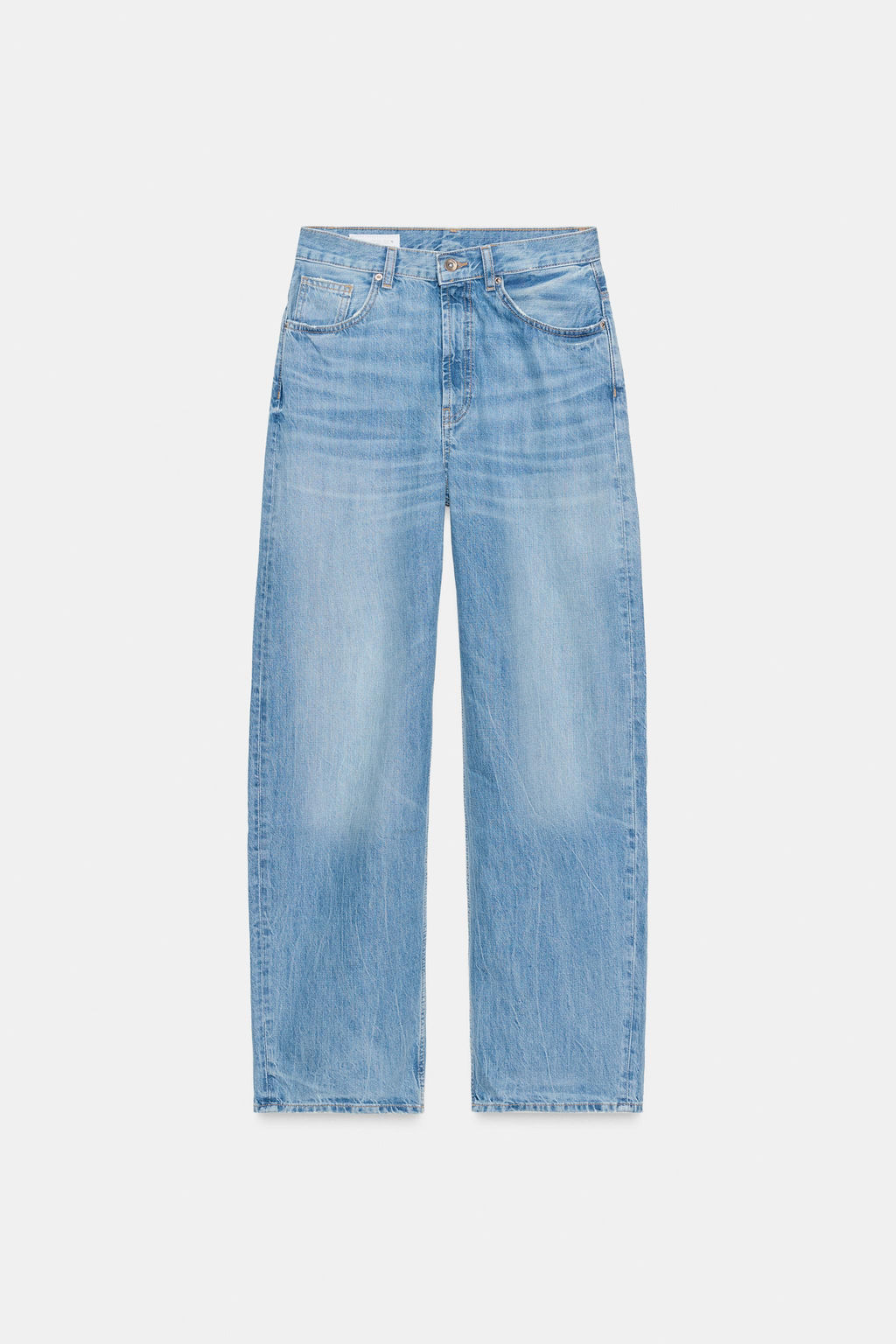 JEANS TRF RECTO TIRO ALTO / Azul claro - Zara фото 6