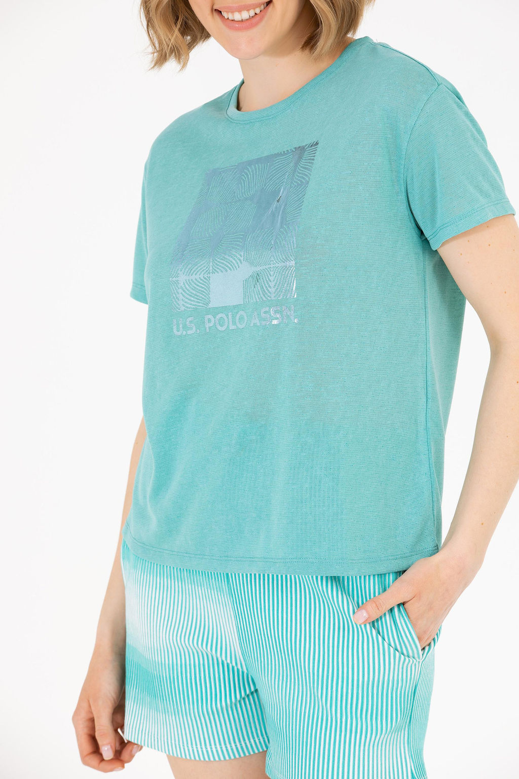 Женские мятные футболки - U.s. polo assn фото 6