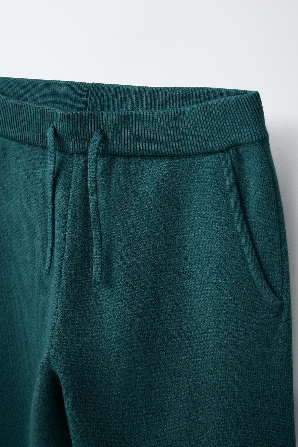 SOFT KNITTED JOGGER TROUSERS - Zara фото 7