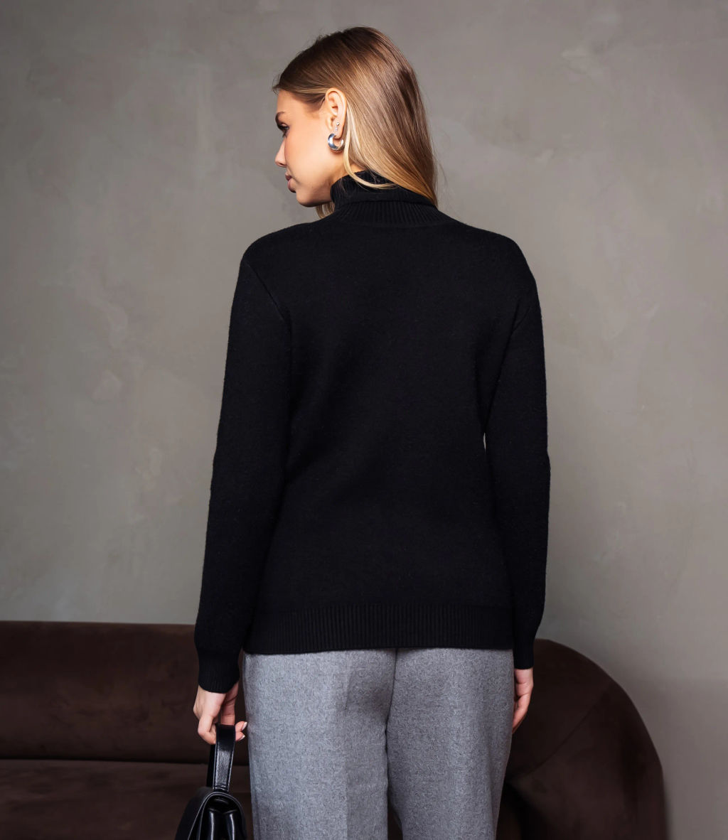 Водолазка #КТ881 (7), чёрный - Dommod фото 3