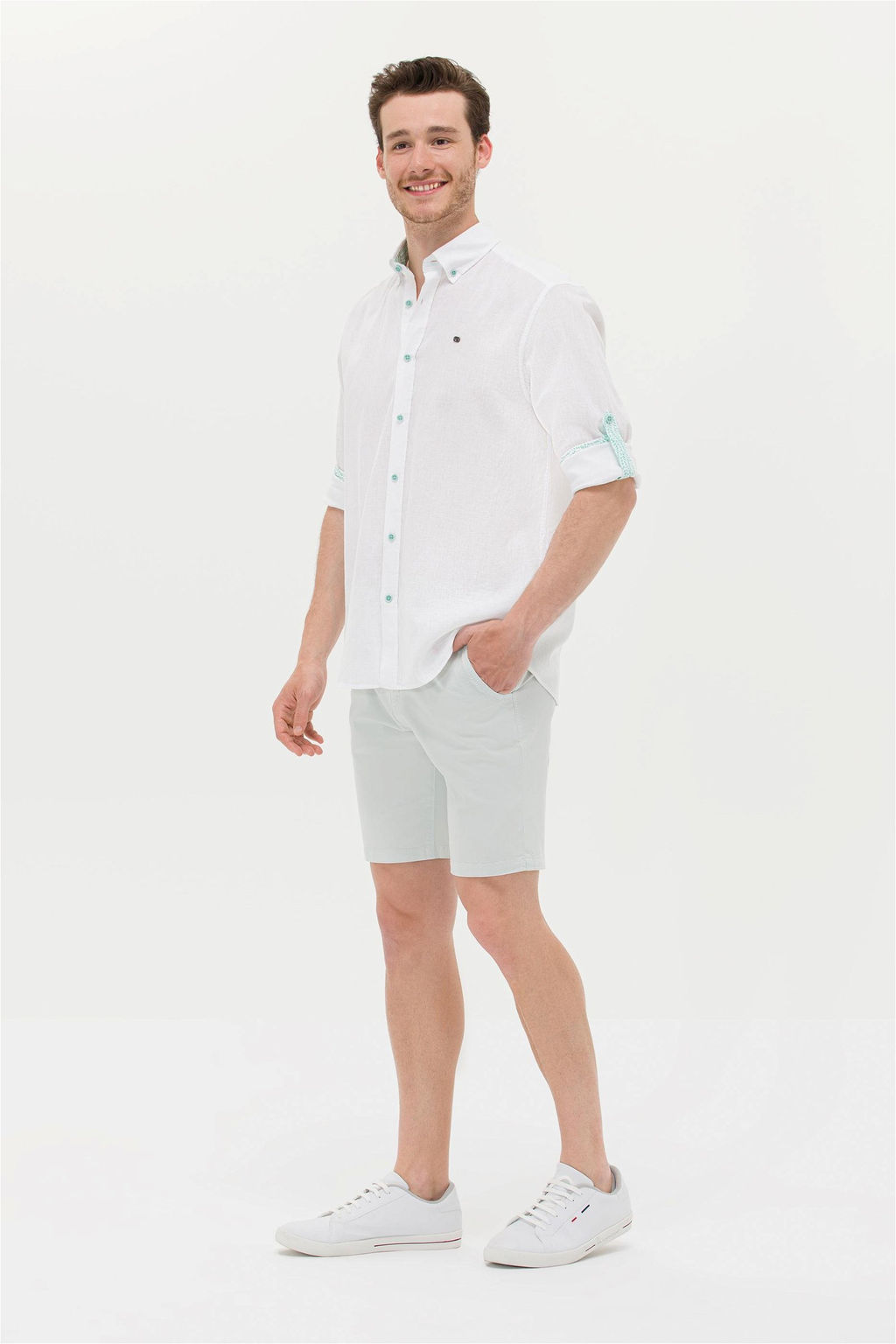 U. S. Polo Assn Мужская белая рубашка с длинным рукавом - U.s. polo assn фото 11