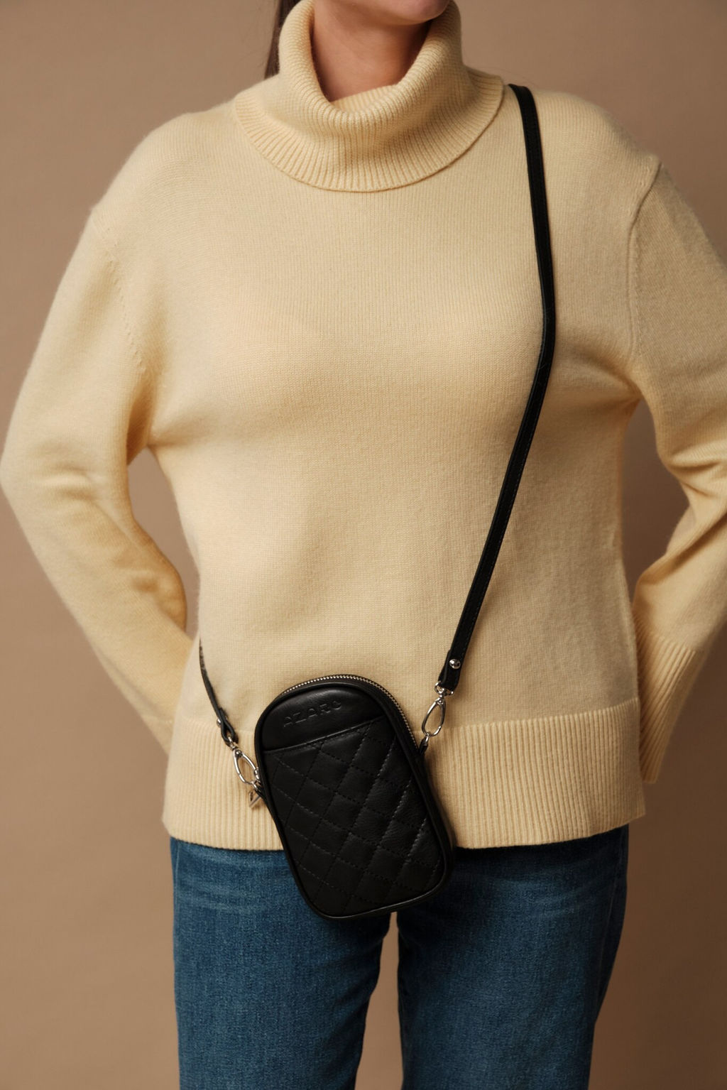 Сумка кожаная Azaro 30832 черный