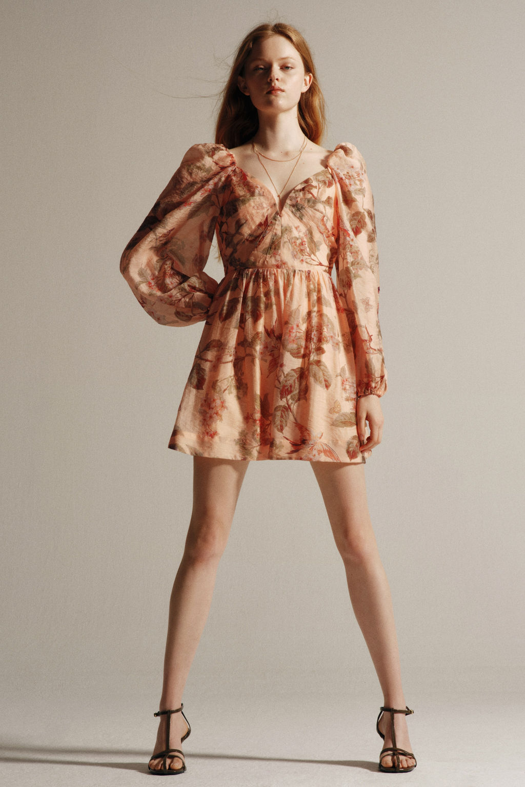 Vestido de manga abullonada con lazada - H&m фото 5
