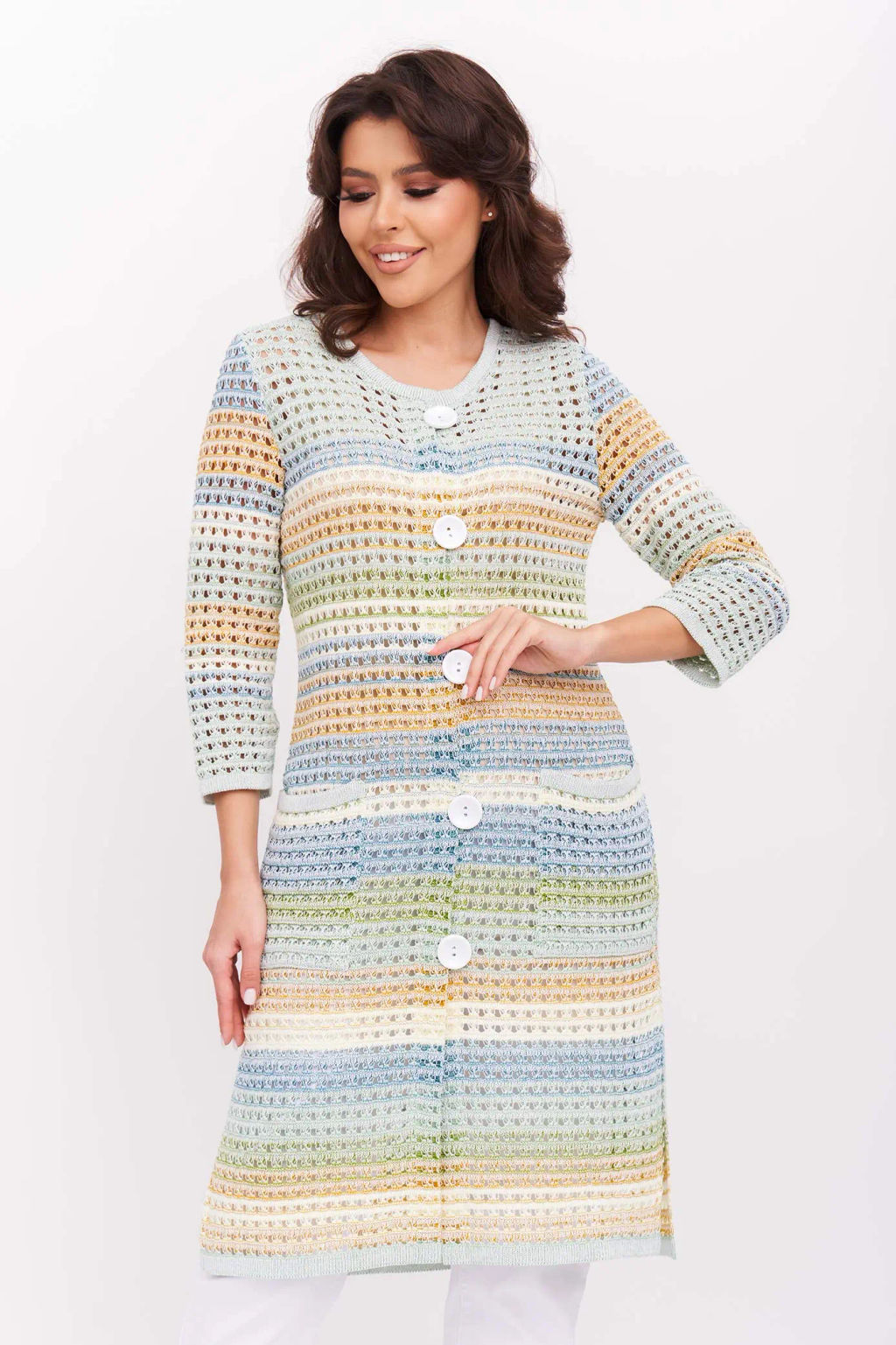 ЗЛАТА Кардиган Н 725*/оливка