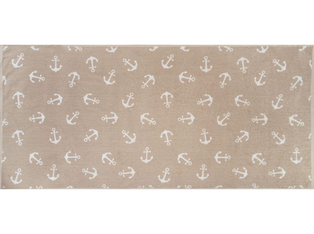 Полотенце махровое 6с102.511ж2 Якоря(лен3) 67х150см