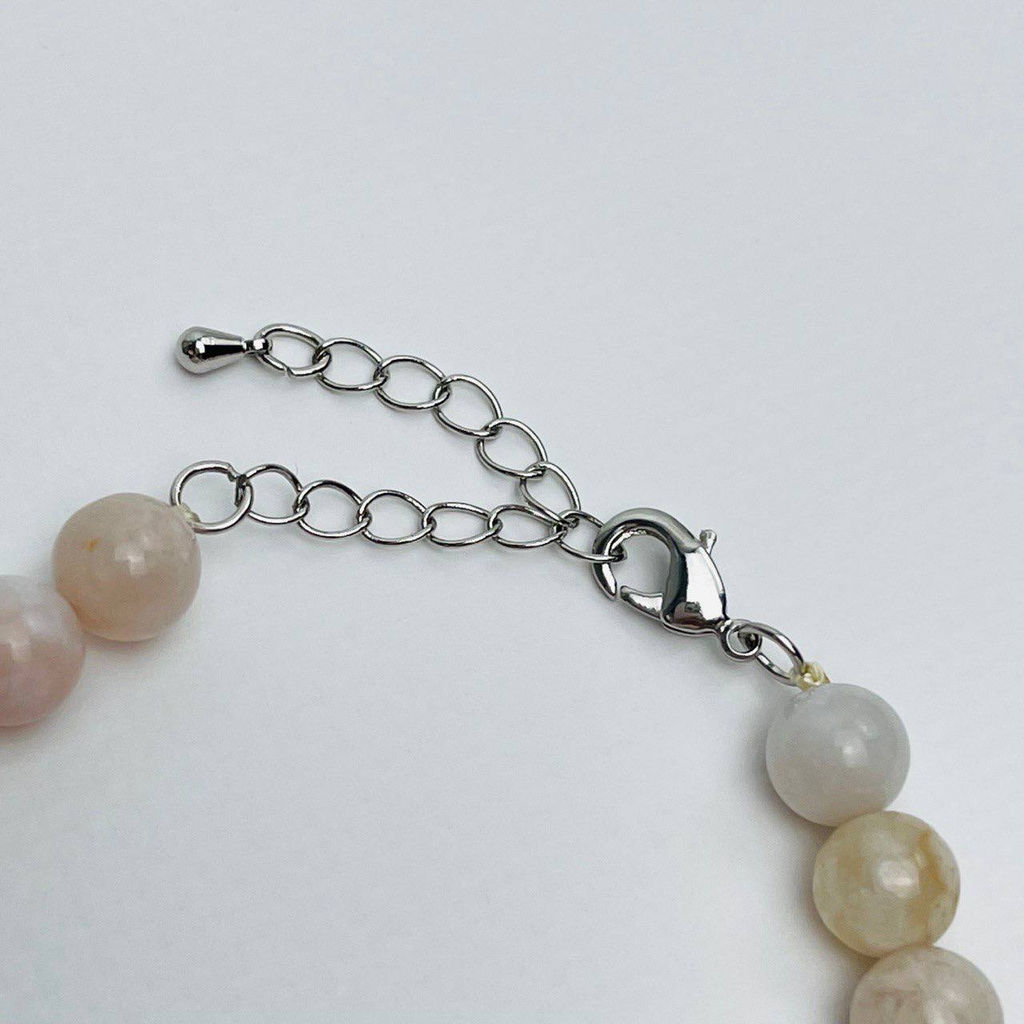 Браслет из цветочного Агата - Радуга самоцветов фото 4