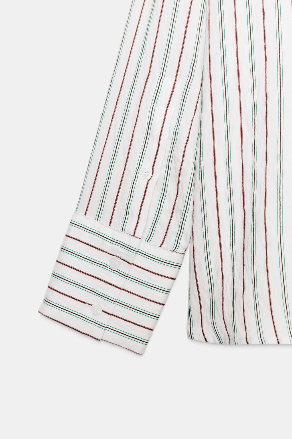 FLOWING STRIPED SHIRT WITH SCARF DETAIL - Zara фото 7