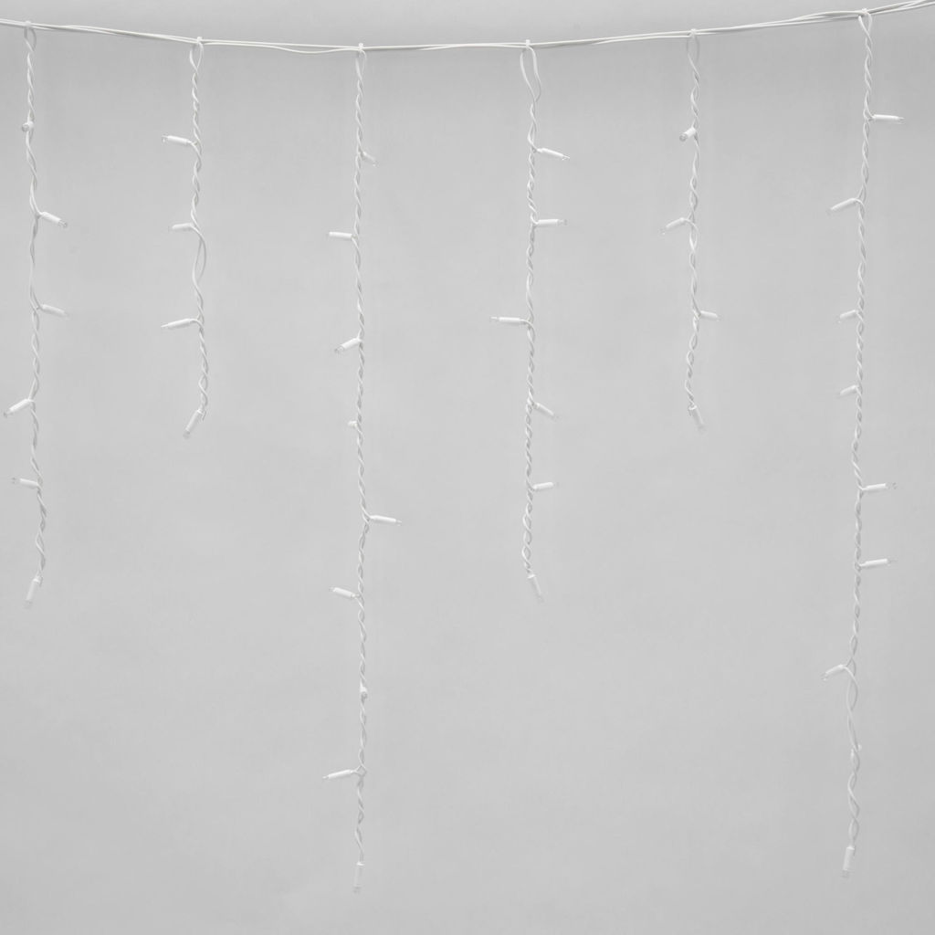 ULD-B3010-200/SWK WARM WHITE IP67 Бахрома светодиодная со статическим свечением, 3м. Соединяемая. 200 светодиодов. Теплый белый свет. Провод белый. TM Uniel. - Volpe фото 5
