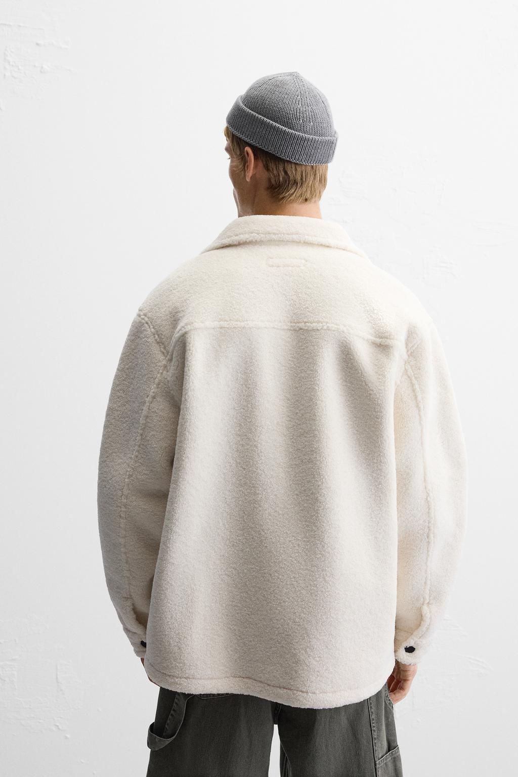 FAUX SHEARLING OVERSHIRT - Zara фото 4