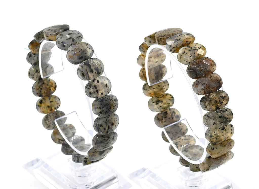 Браслет граненый 14*7мм из нефрита байкальского - Радуга камня фото 24