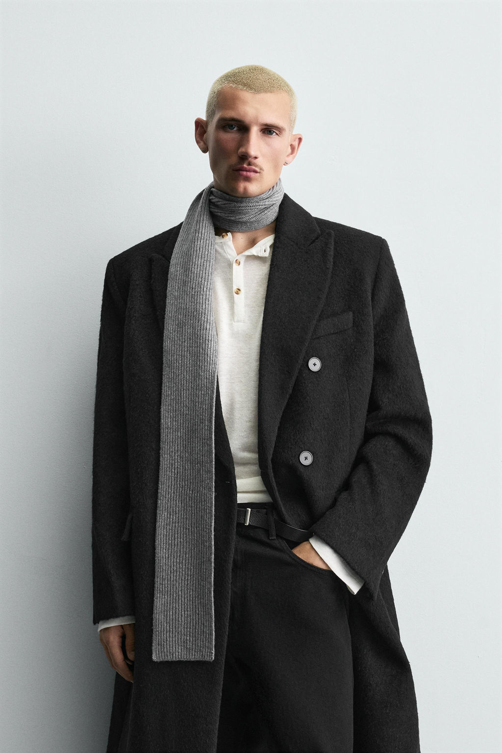 DOUBLE-BREASTED WOOL COAT - Zara фото 2
